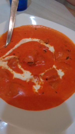 Butter chicken  at Gokul Raas Vegetarian - Little India in Central Singapore