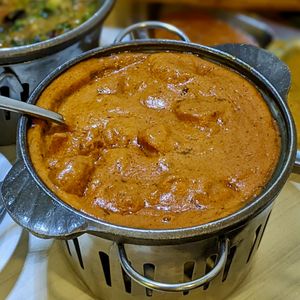 Butter Chicken at Gokul Raas Vegetarian - Little India in Central Singapore