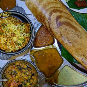 Paper Masala Dosa at Gokul Raas Vegetarian - Little India in Central Singapore