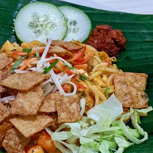 Dry Laksa at Gokul Raas Vegetarian - Little India in Central Singapore
