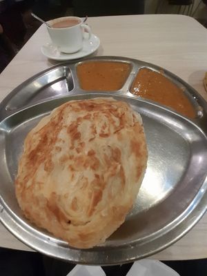 Prata set at Gokul Raas Vegetarian - Little India in Central Singapore