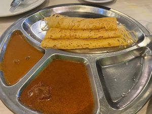 Roti Jalai set $8  at Gokul Raas Vegetarian - Little India in Central Singapore