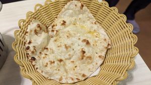 Butter Naan at Gokul Raas Vegetarian - Little India in Central Singapore