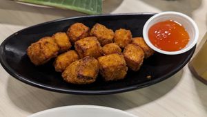Fried paneer at Gokul Raas Vegetarian - Little India in Central Singapore