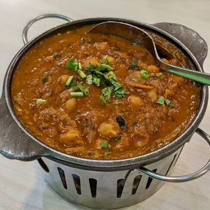 Vegan Version Channa Masala at Gokul Raas Vegetarian - Little India in Central Singapore