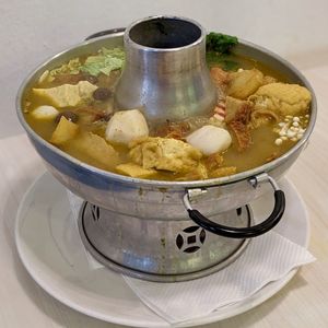 Vegan Soto Charcoal Hotpot at Gokul Raas Vegetarian - Little India in Central Singapore