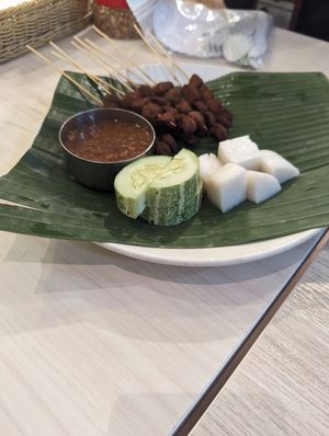 Satay at Gokul Raas Vegetarian - Little India in Central Singapore
