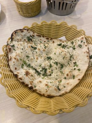 Sesame seed naan  at Gokul Raas Vegetarian - Little India in Central Singapore