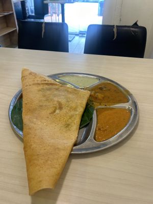 Vegan dosa  at Gokul Raas Vegetarian - Little India in Central Singapore