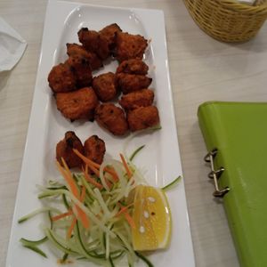 Chicken tikkas at Gokul Raas Vegetarian - Little India in Central Singapore