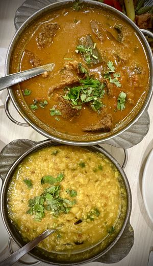 Claypot Fish Head Curry and Daal Tadka  at Gokul Raas Vegetarian - Little India in Central Singapore