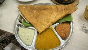 Masala dosa at Gokul Raas Vegetarian - Little India in Central Singapore