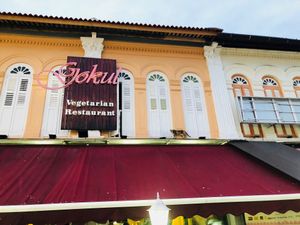 Signboard at Gokul Raas Vegetarian - Little India in Central Singapore