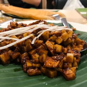 Carrot cake at Gokul Raas Vegetarian - Little India in Central Singapore