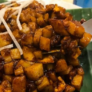 Carrot cake at Gokul Raas Vegetarian - Little India in Central Singapore