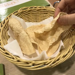 Rice cracker at Gokul Raas Vegetarian - Little India in Central Singapore