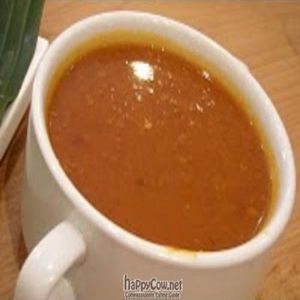 Peanut Sauce for Vegetarian Indian Rojak at Gokul Raas Vegetarian - Little India in Central Singapore