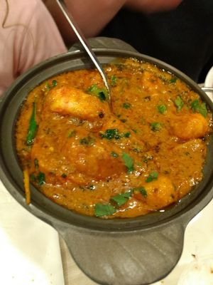 Peawn masala at Gokul Raas Vegetarian - Little India in Central Singapore