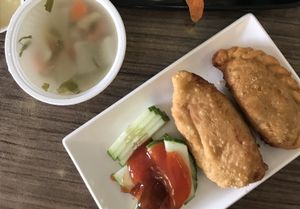 Indian 'samosa' - not sure what these were called at Gokul Raas Vegetarian - Little India in Central Singapore