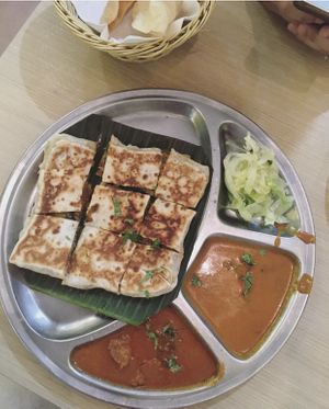 Murtabuk  at Gokul Raas Vegetarian - Little India in Central Singapore