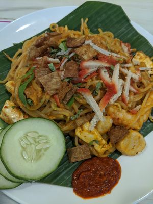 Laksa Goreng - mmmmm I wish I had more of this at Gokul Raas Vegetarian - Little India in Central Singapore