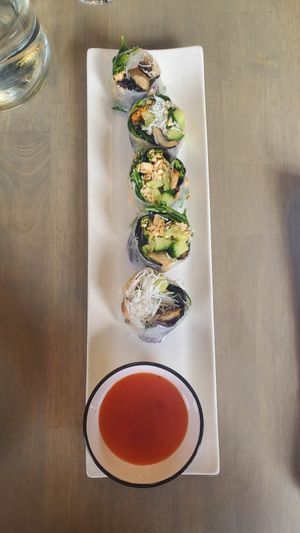Vietnamese Vegan Winter Rolls at Red Lotus in Ann Arbor