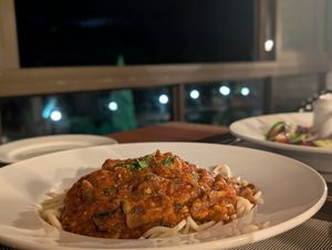 Mushroom bolognes at The Bell & Whistle in Kwazulu-natal