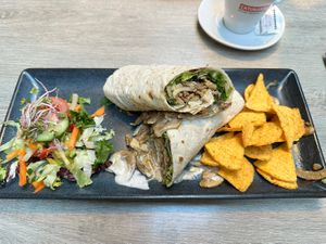 Vegan wrap  at Brasserie Ludiek in Veldhoven