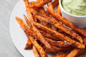 Sweet Potato Fries at Vegan Tribe Cafe in Cavite