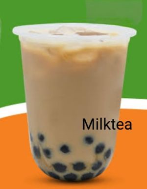 Milk Tea Drink with black tapioca pearls at Vegan Tribe Cafe in Cavite