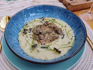 Umami Podi Upma at Lettuce Sustain Supper Club in South East London