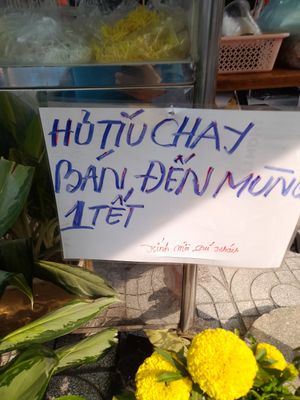 Notice #Veganuary at Hủ tíu chay in Ho Chi Minh City