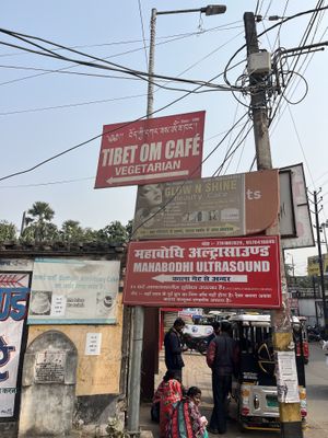   at Tibet Om Cafe in Bodhgaya