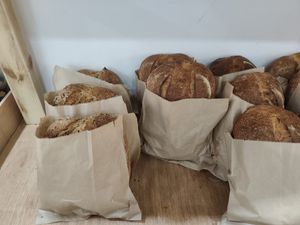 Beautiful bread at Chaya Canteen in Bristol