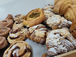 Beautiful pastries at Chaya Canteen in Bristol
