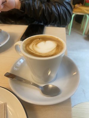 Latte de avena   at Black Cat Santiago in Santiago De Compostela