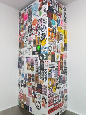 Political decoration at Black Cat Santiago in Santiago De Compostela