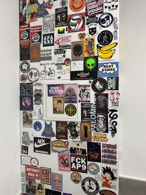 More stickers   at Black Cat Santiago in Santiago De Compostela