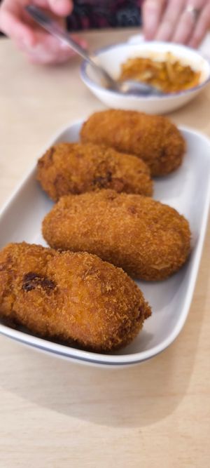 Croquettes at Black Cat Santiago in Santiago De Compostela