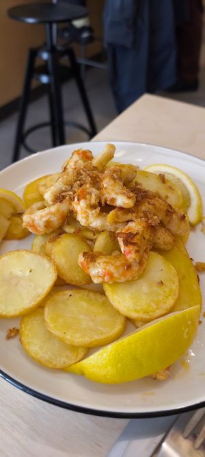 Prawns at Black Cat Santiago in Santiago De Compostela