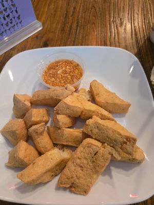 Fried Tofu with peanut sauce at TipThai Thai Cuisine in Washington