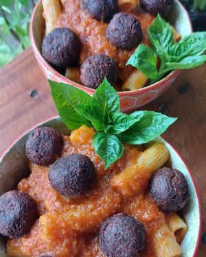 Pasta Marinara #Veganuary at vegantamarindo in Tamarindo