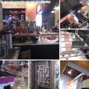 The Shop plus some of the vegan offerings they provide.  at Cocoa Cinnamon - Geer in Durham