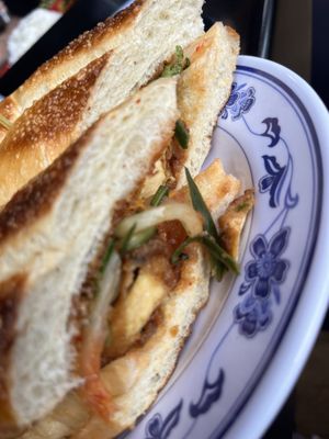 Inside of bahn mi   at Běndì Wok N' Bar in Columbus