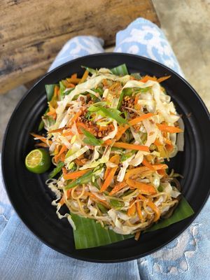 Veggie pancit 200php at Firefly Treehouse in Siquijor