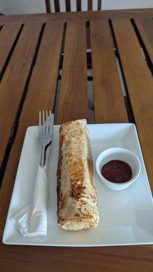 Veg Roti 0,65 € at Larose Roti Shop in Ahangama