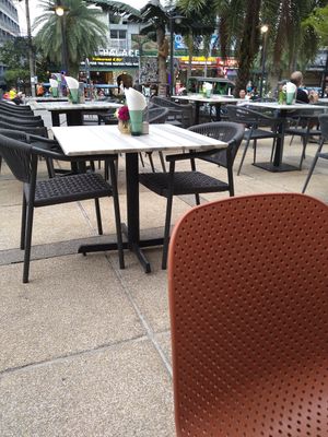 Outside seating at CRU Kitchen & Bar in Ao Nang