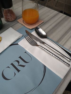 Delicious fresh orange juice at CRU Kitchen & Bar in Ao Nang