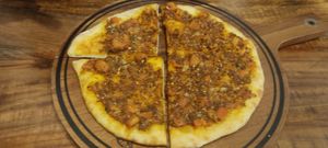manakish (Arab pizza 🍕) #Veganuary at Petit Beirut - Neumünster in Neumuenster
