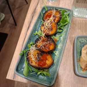 Aubergines panées 🌶 at La Sauterelle in Toulouse